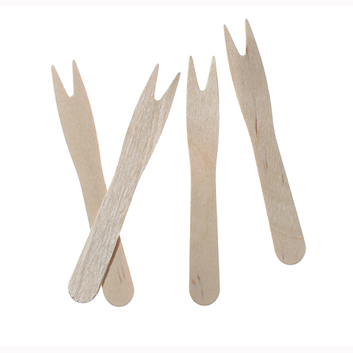 Pommes-Frites-Gabeln, Holz "pure" 8,5 cm