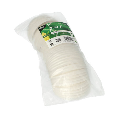 Dom-Deckel, C-PLA "pure" rund Ø 9 cm · 2,1 cm weiss
