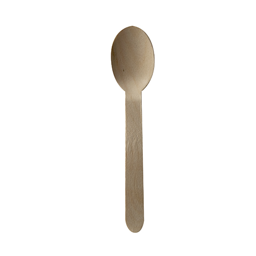 Löffel, Holz "pure" 16 cm einzeln verpackt in Papierbeutel