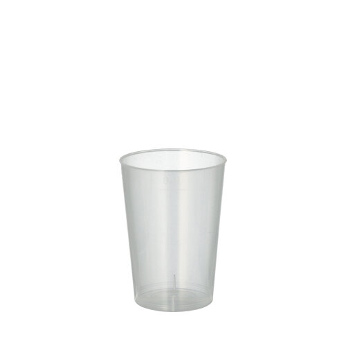 35 x 40 Mehrweg-Trinkbecher PP 0,1 l Ø 5,2 cm · 7,4 cm transluzent unzerbrechlich