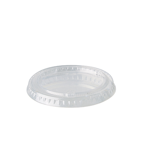 Deckel für Portionsbecher, PLA "pure" rund Ø 6 cm transparent