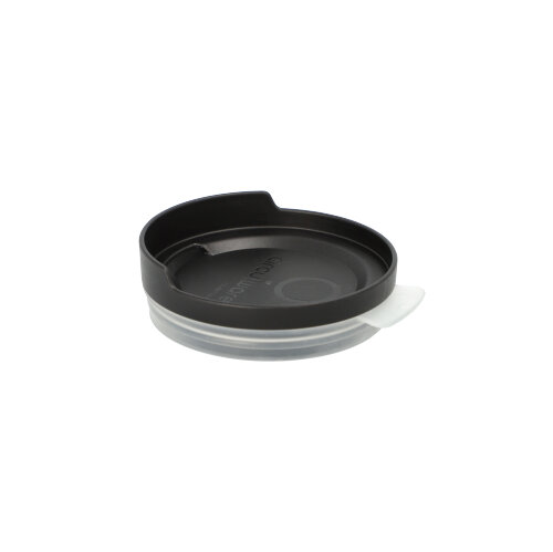 8 x 20 "Circulware" Deckel für Trinkbecher PP rund Ø 8 cm · 2,5 cm schwarz inkl. Trinköffnung