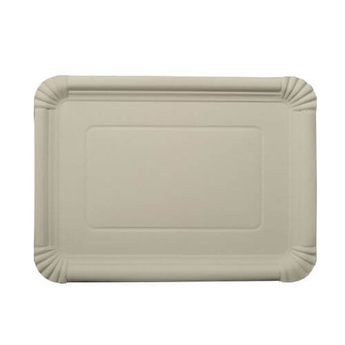 Teller, Pappe [ff] eckig 21 cm x 29 cm weiss