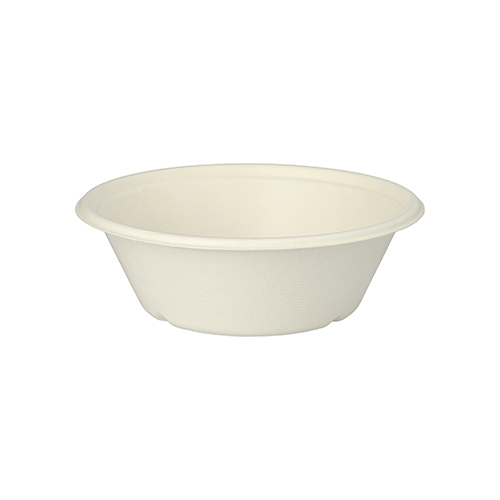 4 x 25 Schalen, Zuckerrohr "pure" 600 ml Ø 17 cm · 5,5 cm weiss