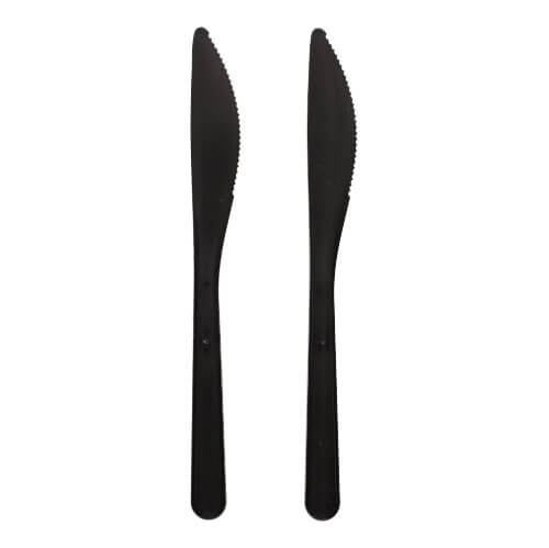 20 x 50 "Circulware" Mehrweg-Messer PP-MF 18,5 cm schwarz extra stabil