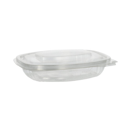 6 x 50 Feinkost- und Salatschalen mit Klappdeckeln, PLA "pure" 250 ml 3,1 cm x 16,1 cm x 13,2 cm