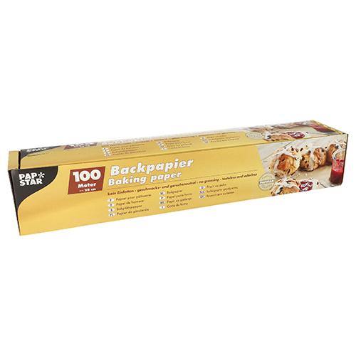 6 x Backpapier 100 m x 38 cm braun in Faltschachtel