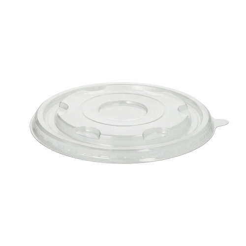 4 x 25 Deckel für Schalen R-PET rund Ø 17 cm · 1,5 cm glasklar